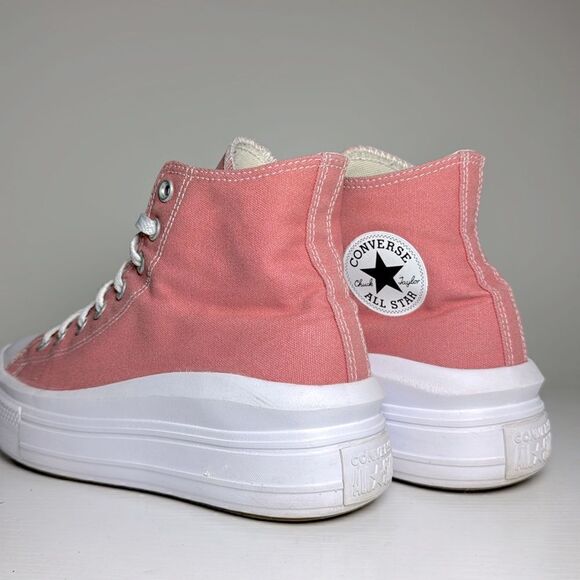 Converse Chuck Taylor All Star Move Hi Platform Pink Sneakers - Picture 2 of 10